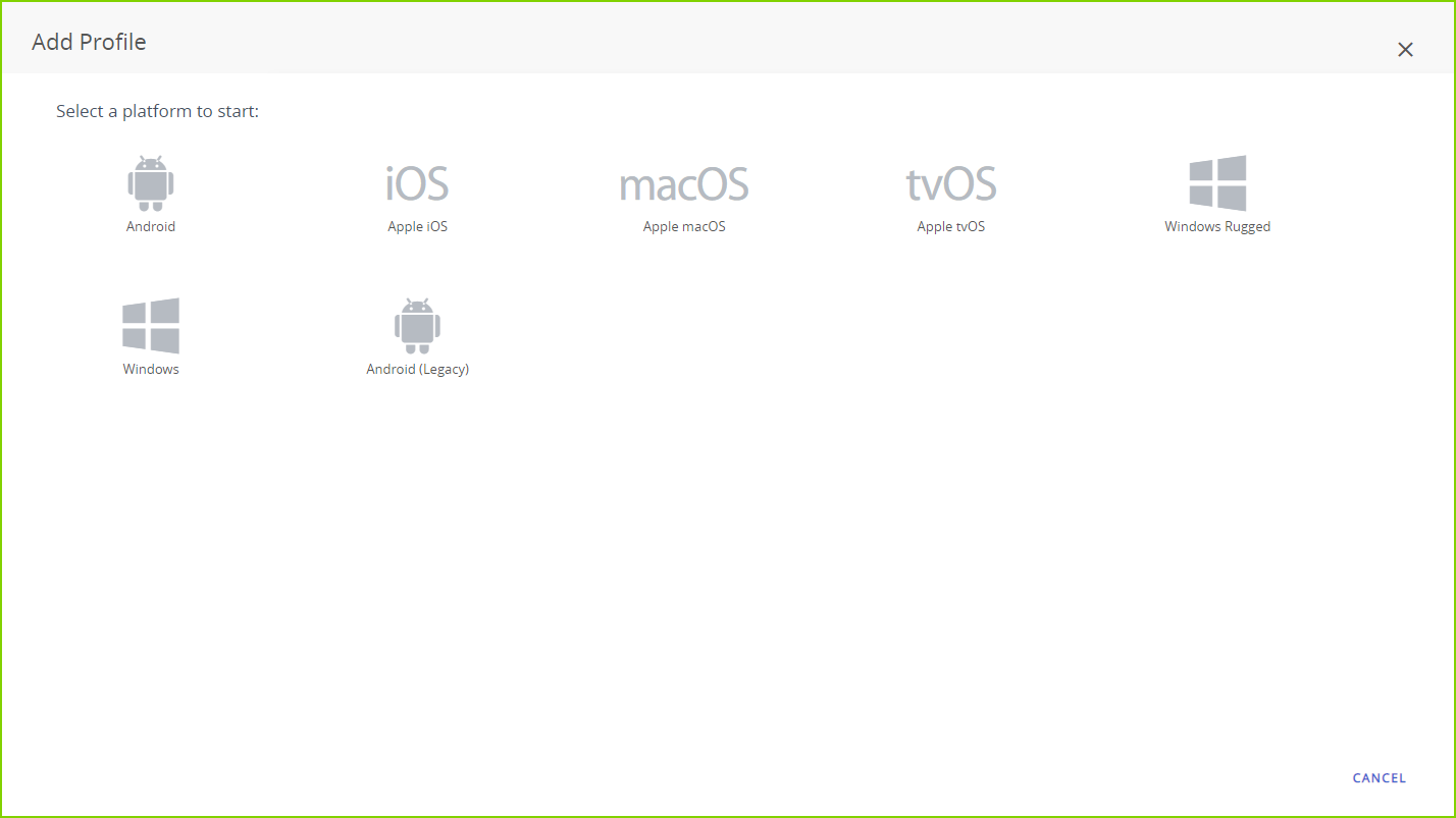 Select OS Platform