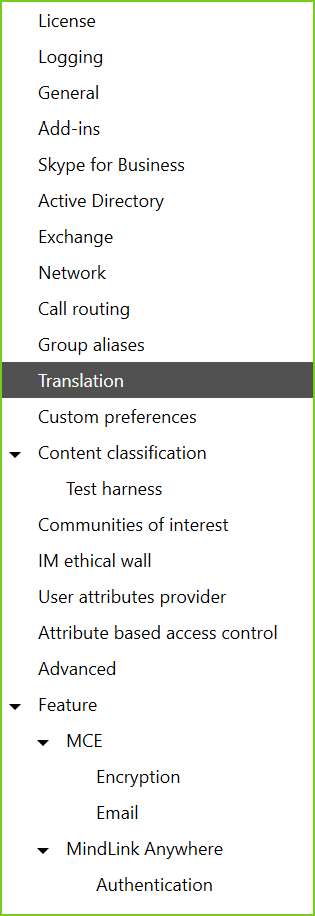 MLA Translation tab